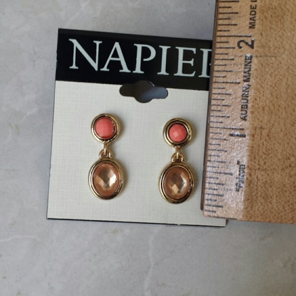 NWT Napier Pink Earrings